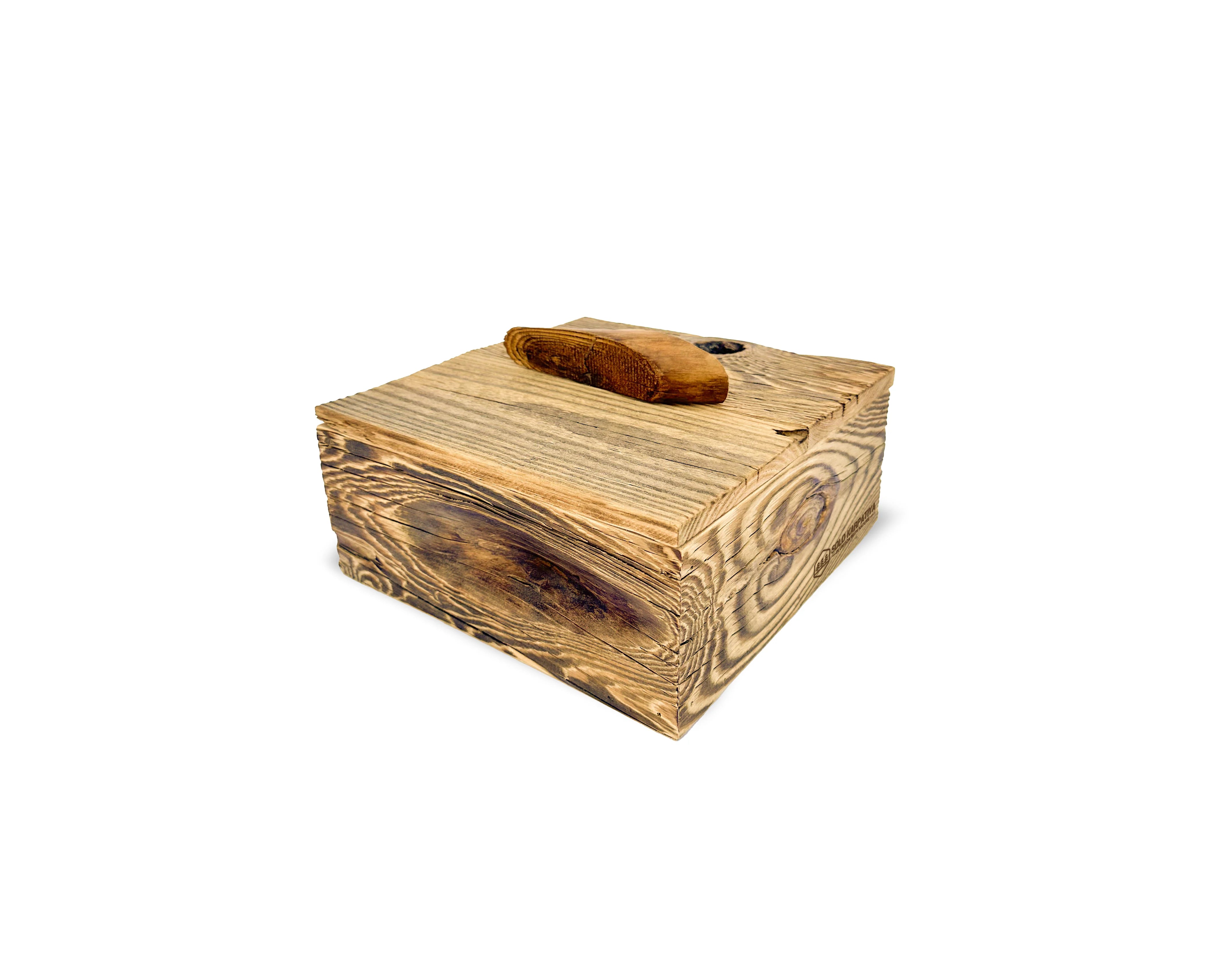 Dekorative Holzbox mit Deckel