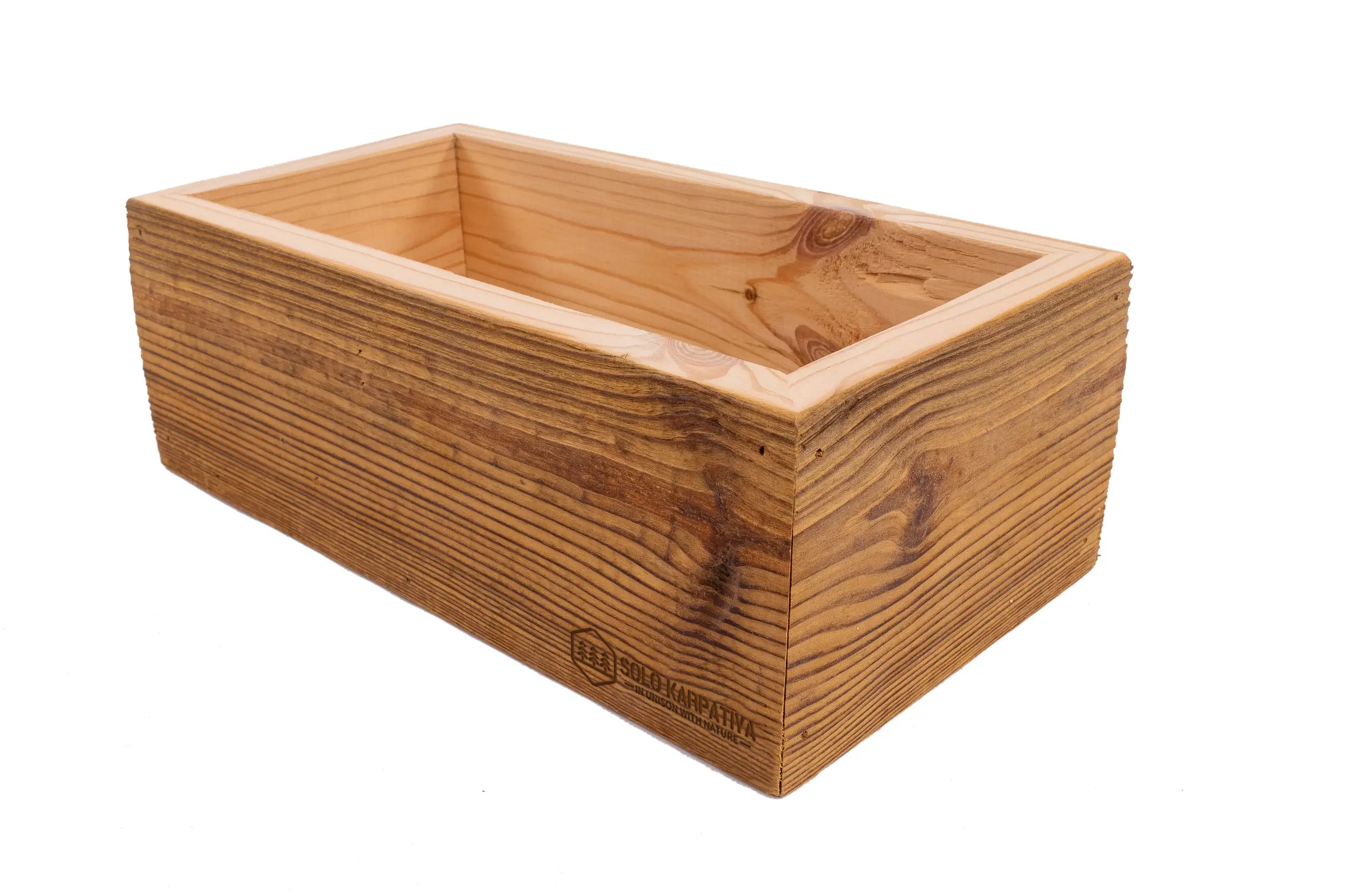 Dekorative Box aus massivem Holz