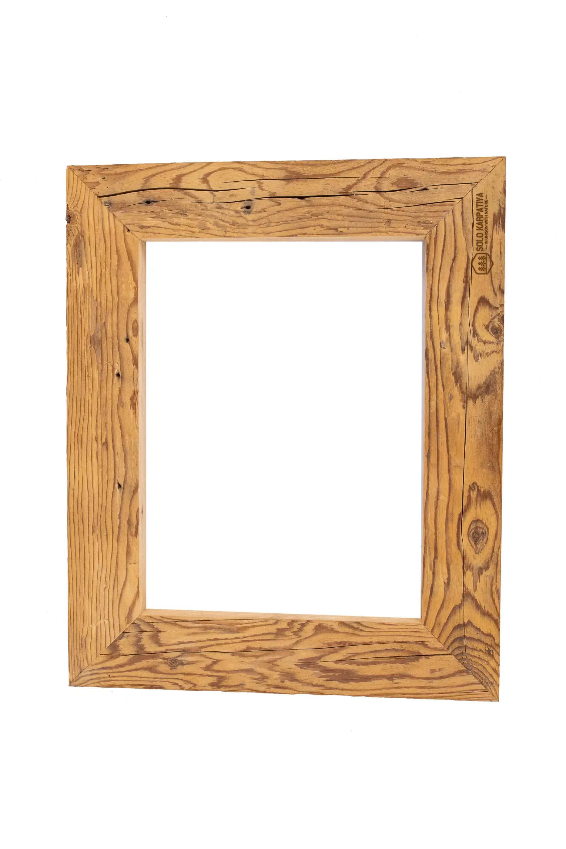 Fotorahmen aus behauenem Holz 80x30 mm