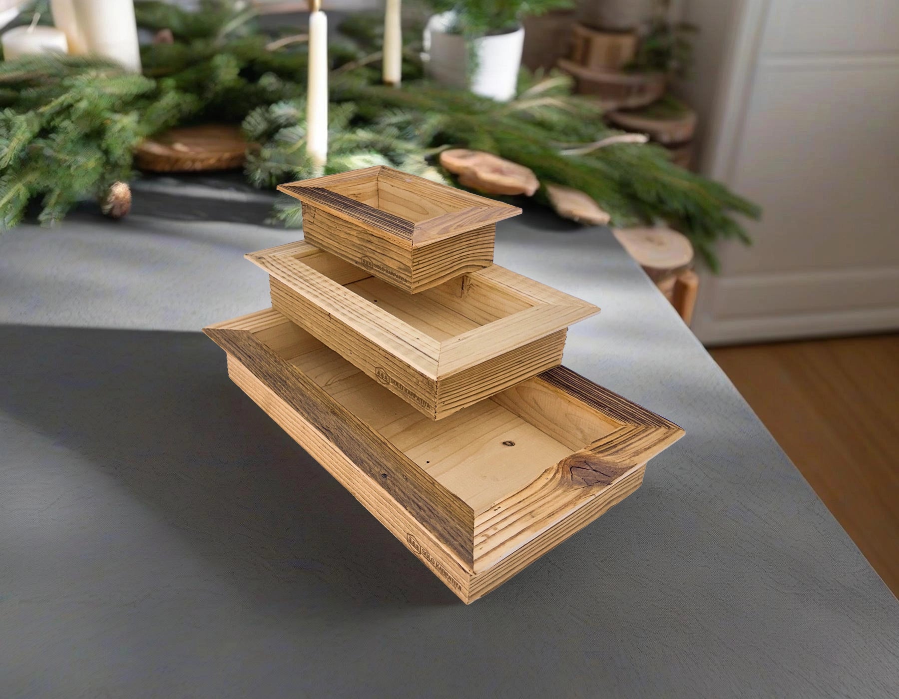 Rechteckige Box für Kleinteile (3 in 1)