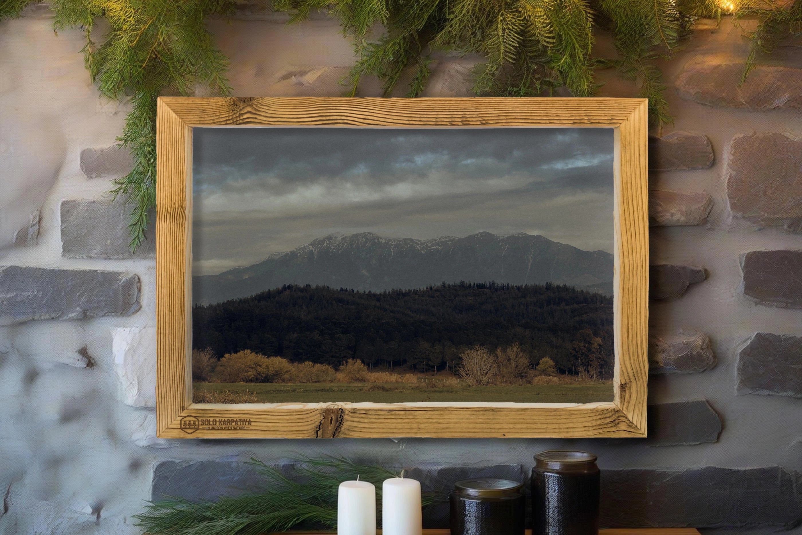 Frame for a photo made of wood plank 50x20 mm