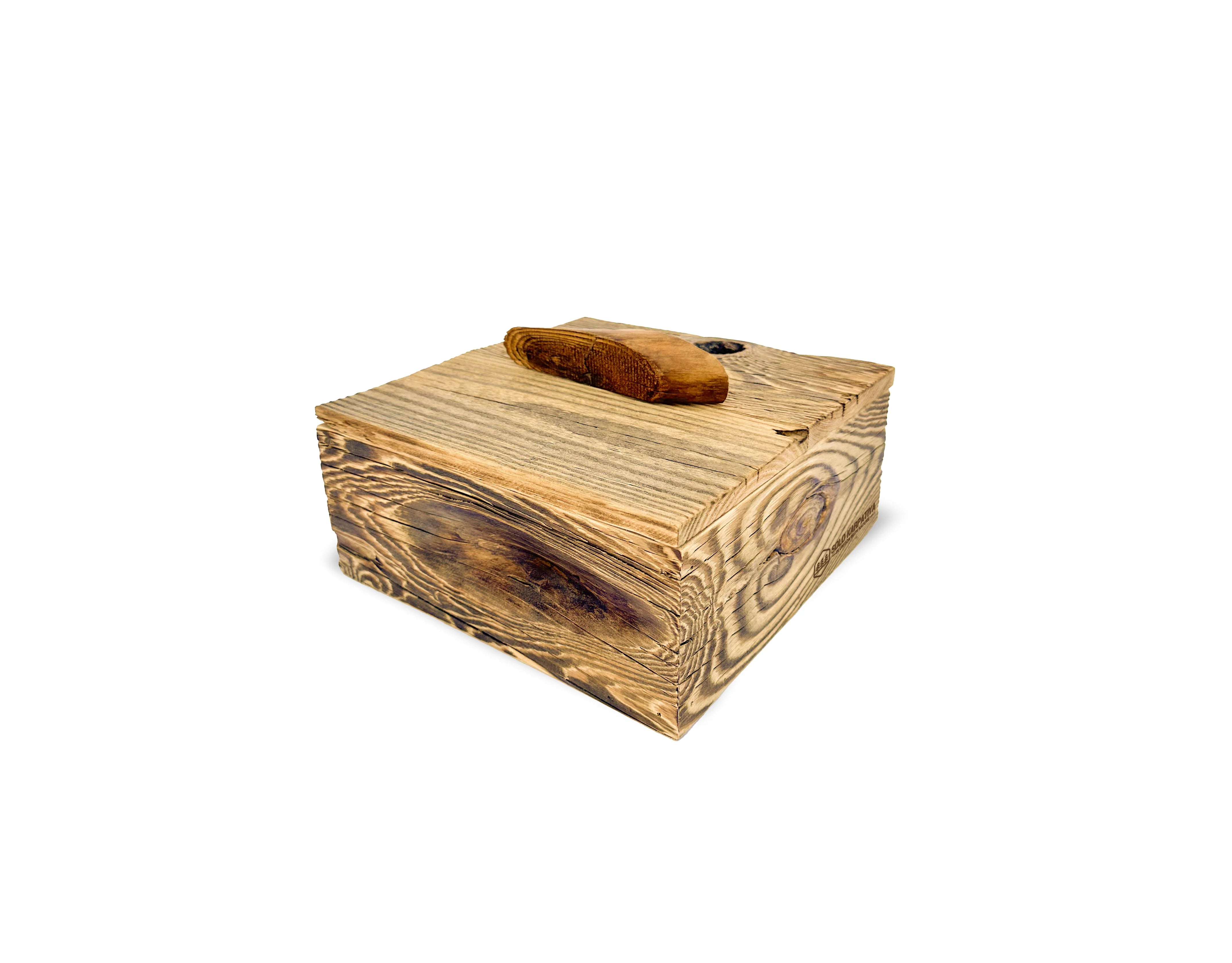 Wooden decorative box with a lid