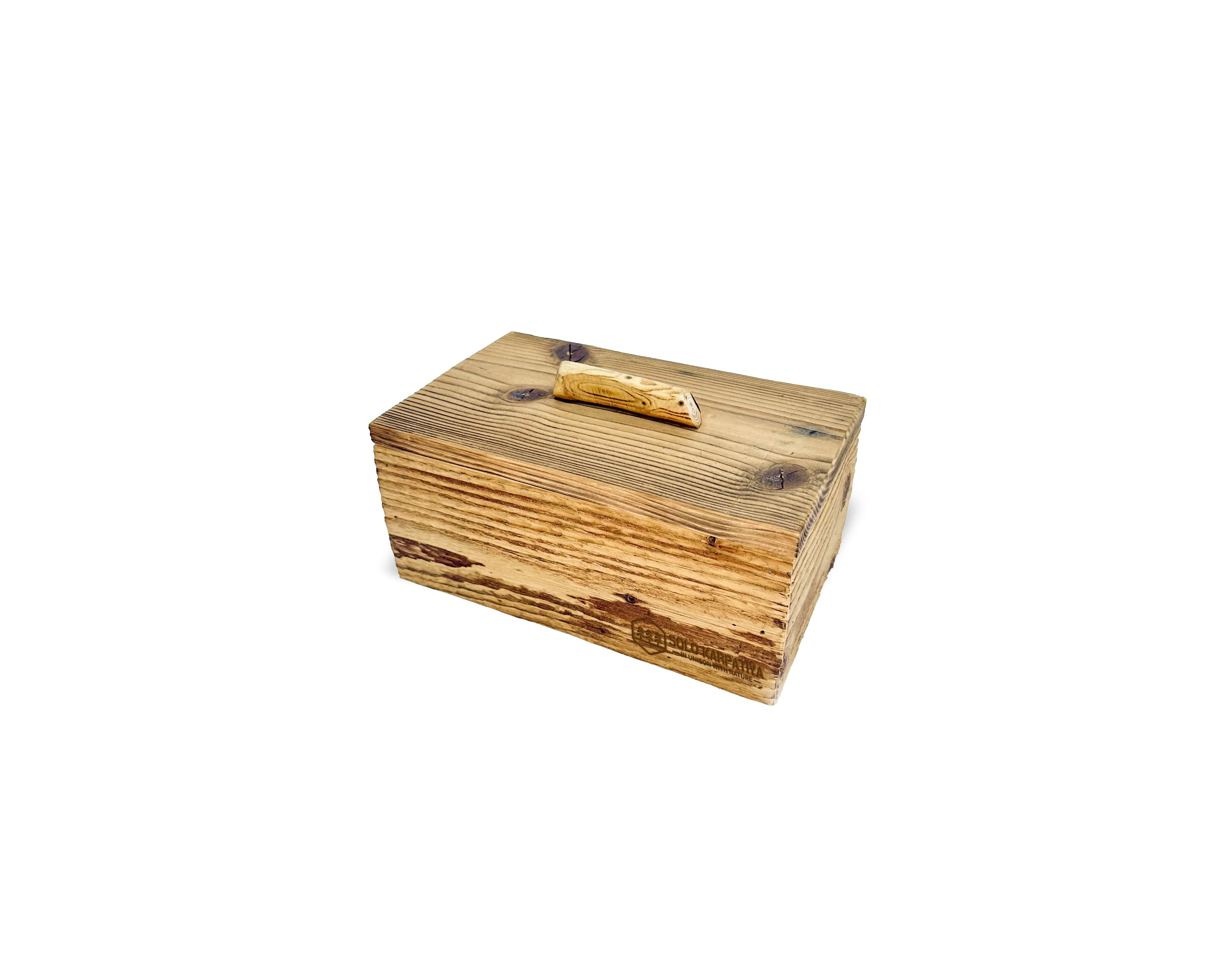 Wooden decorative box with a lid