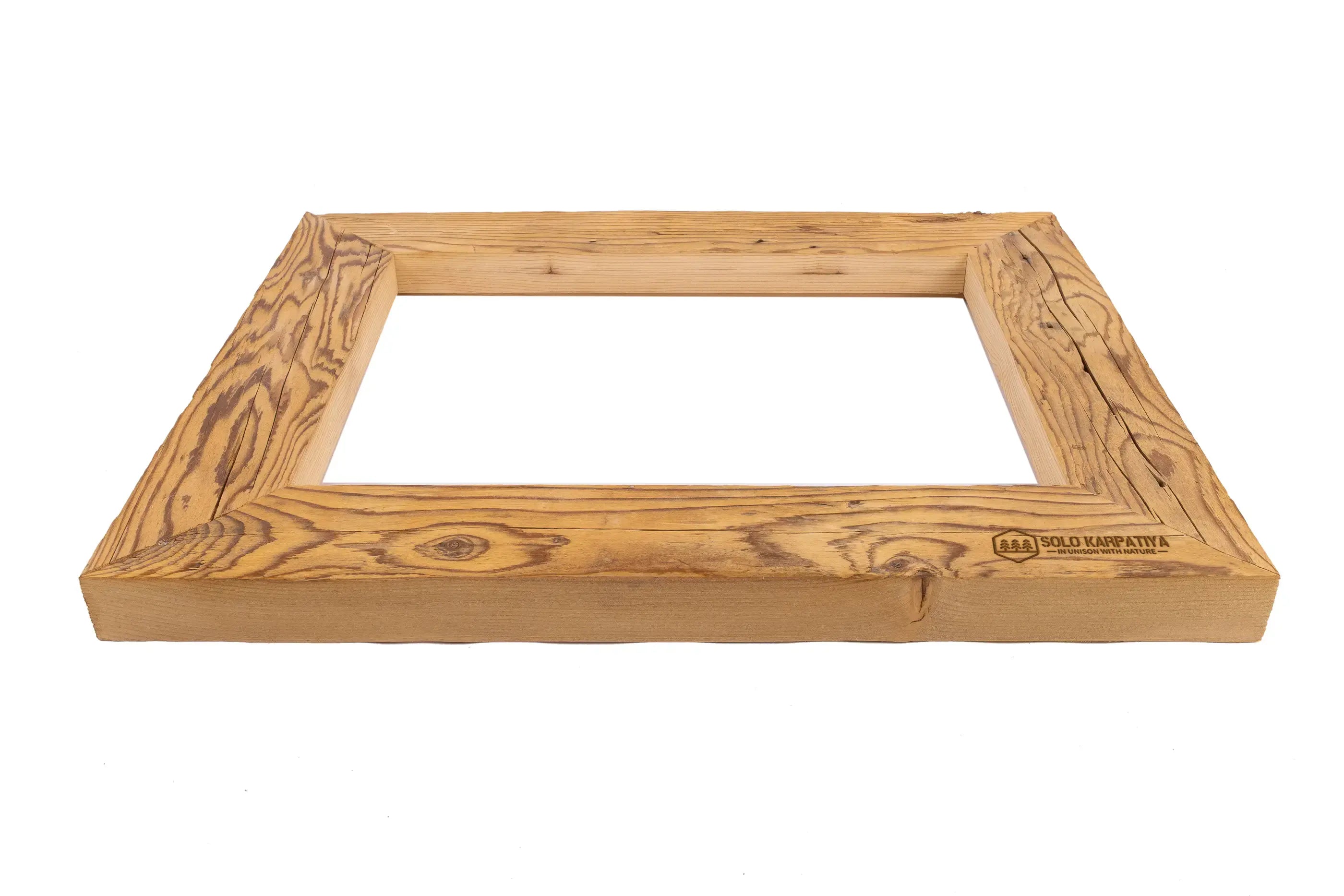 Frame for photo from hewn timber 80x30 mm